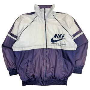 Vintage Nike Beaverton Oregon Light Jacket White/Purple